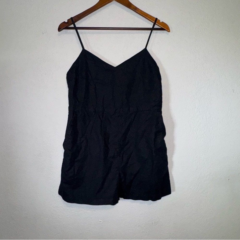Women's Gap Chic Black Plain Solid Romper - image 2